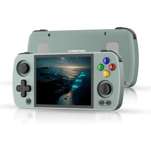 RG405M Retro Handheld Game Console 4 pouces IPS Touch Screen Android 12 CNC Aluminium Alloy UniSoc Tiger T618 Portable Video Player