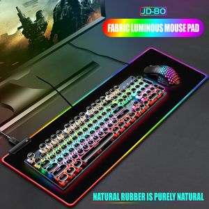 Alfombrillas de ratón RGB para juegos, alfombrilla de ratón grande para Gamer, alfombrilla de ratón con retroiluminación colorida, alfombrilla de teclado mecánico para PC de escritorio LED para ordenador de 900x400CM