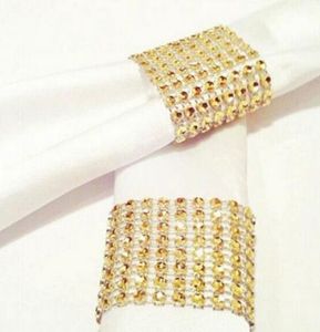 Strass Maille Wrap Serviette Anneau Titulaire Table Serviette Titulaire Boucle Sangle Chaise Ceinture De Noce De Noël BRICOLAGE Décoration