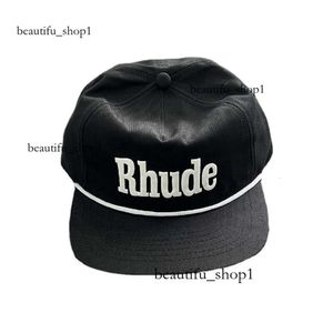 Rhude Ball Caps Tide Brand American Truck Hat Men's y Women's Same Style Flat Brim Baseball Cap Otoño e Winter Rhode 899