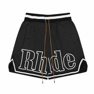 Rhude Short Men Shorts Designer Brand Brand Breathable Casual Bestquality Pant Men Femmes HalfPats US SIZE S-XL Z8MJ #