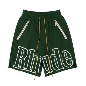 Rhude Shorts Men Shorts Diseñador Spring Summer Moda Secado Corto de alta calidad Moda Casual Hop Beach Sportswear Sportswear Rhude Short Sorth Pants 3860