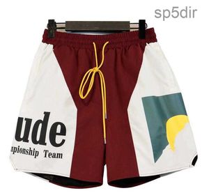 Rhude Shorts Diseñador de diseño Hombres de moda Pantalones cortos de gimnasia Casual Beach Fold For Man Women Swimming Trunk Sn5L 4A6B