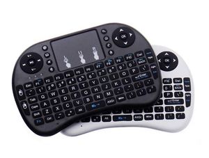 Rii i8 teclado inalámbrico 2,4G inglés Air Mouse teclado Control remoto panel táctil para Smart Android TV Box Notebook Tablet Pc