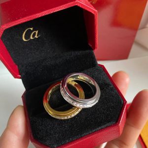 Ring designer ring luxury jewelry rings for women Alphabet diamond Design Christmas Gift jewelry Temperament Versatile rings very Optional Gift Box