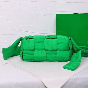 Ringer Pillow Bag Sacs tressés Sac de messager tissé Luxurys Designer Crossbody Tote Sacs à main étanches MM Vert