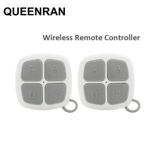 Anneaux 2pcs / lot 433MHz Télécommande de porte-clés pour G90E G90B Plus WiFi GSM Alarm Systems ARM / DISARM / SOS