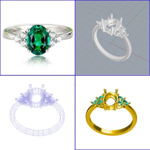 Anneaux 3D Filed Building STL 3DM CAD MAISON par MatrixGold Jewelcad Software 3D Modélisation pour bijoux OLINE VENDRE DESIGN