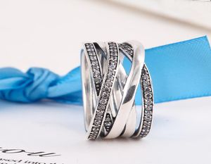 Anneaux compatibles avec les bijoux le plus récent anneau d'argent avec CZ Authentic 925 Sterling Silver Ring Wholesale R080286225457