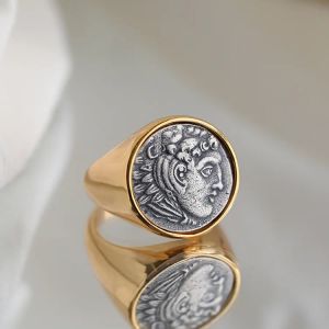 Anillos Hot Selling Famosa marca Antigua ring de monedas romanas