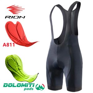 RION Haute Qualité Classique Hommes Cyclisme Cuissard Vélo Culotte Ciclismo Pantalon De Vélo Pad VTT Vêtements Bretelle Bretelles Dolomiti 240311