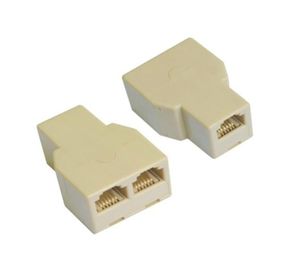 RJ45 Ethernet LAN Network Y Splitter 2 voies Adaptateur 3 Port Coupleur Plug Câble Adapter3050201