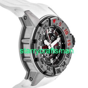 RM Luxury Montres mécanicales Watch Mills RM028 Automatique Watch 47mm Titanium Alloy Case Men's Watch RM028 AJ TI-TI STFK