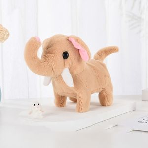 Robot Elephant Electronic Plux Toy Cute Electric Plux Toy Electronic Elephant Pluce avec Sound Kids Walking Animal Doll