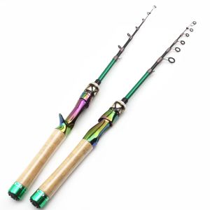 Canne à pêche télescopique ultralégère en carbone de 1.8 à 1.98M, accessoire de puissance Ul, Casting, Spinning, Test de 15g, pour bar, brochet