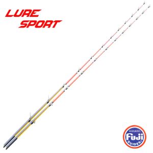 TIDS LURESPORT 2PCS 55CM Guide Fuji Gold Paint Feeder Rod Flexible Refit Rielle Composants Bâtiments de la tige de la pêche