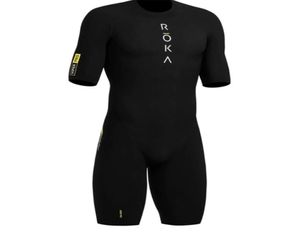 Roka Back Zipper Mens Cycling SkinSuit Triathlon Trisuit Speedsuit à manches courtes MAILLOT CICLISMO COMPINISSEMENT CICLISMO 2206201495627