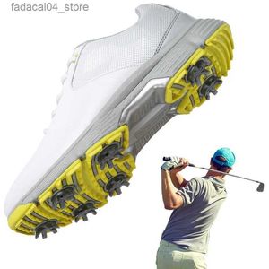 Chaussures à roulettes Nouveaux crampons chaussures de Golf hommes baskets de Golf imperméables en plein air chaussures de marche confortables pour les golfeurs baskets de marche taille 46 47 Q240201