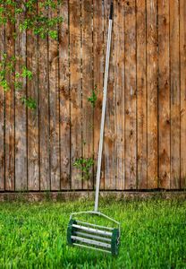 Aérateur de pelouse roulant, coupe-herbe robuste, rouleau de pointe, scarificateur de jardin 5898985
