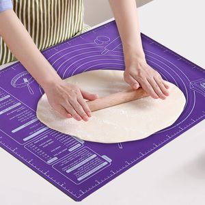 Rouleaux à pâtisserie planches à pâtisserie 60 50 40 cm tampon de silicone feuille de tapis de cuisson pâte à pétrir pour cuisine pizza grand support de fabricant antiadhésif 230919