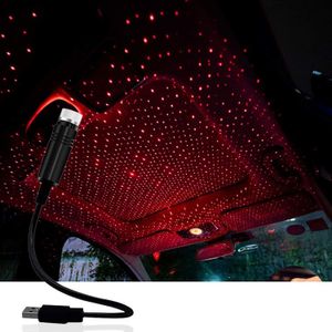 Romantique LED toit de voiture étoile veilleuses projecteur USB toit atmosphère galaxie lampe décorative plafond voiture chambre fête projecteur