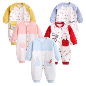 Rompers Automn Baby Vêtements Cotton Baby Girls Boys Romper One-Pieces Toddler Girls Pajamas Jumps Crawlers For Kids Roupas de Bebe 230812