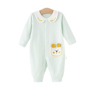 Rompers Spring Baby Baber Cute Rabbit Crawlers For Kids Cotton Born Boy Boys Clothes Baby Girls Sautpuise Roupas de Bebe 230812