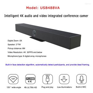 Caméra de salle avec vidéoconférence à 6 microphones, suivi automatique de la voix, webcam USB EPTZ pour réunion d'affaires