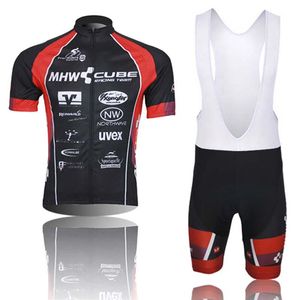 Ropa Ciclismo CUBE summer short sleeve Breathable cycling jersey Set Racing bicycle wear Pro team Mountain Bike Clothing Y20032313