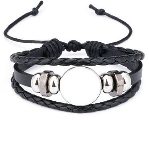 Bracelets de corde pour sublimation bijoux de bracelet vierge de mode pour bijoux de style d'impression par transfert thermique en gros 210812