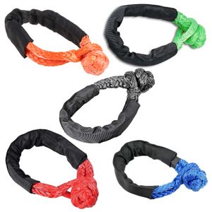 Ropes Towing Bars Synthetic Off Road Trailer Tape Rope Soft Shackle Car ATV SUV Recovery Tow Strap R230807