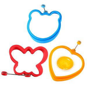 Moule à œufs au plat rond en forme de cœur, outils à crêpes, moules à anneaux en Silicone, outil de cuisine, accessoire de cuisson T9I001750