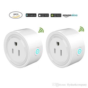 Ronde Mini 10A 1200W forme ronde WiFi Smart Wifi prises électriques minuterie télécommande puissance synchronisation interrupteur de prise intelligente