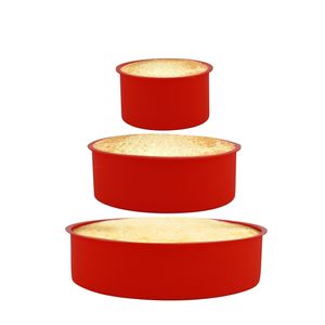 Molde de silicona de rectángulo redondo Partita para hornear 12 accesorios de moldes para pasteles de pastelería topapado 220809