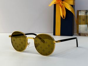 Gafas de sol redondas Gafas de sol diseñadoras para hombres Textura ligera Marco de metal de doble nariz de primera clase Gafas de sol de estilo elegante