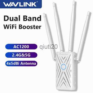 Routers 1200Mbps WiFi Repater Extender Dual Band WiFi Signal Booster 2.4G 5G Repetidor de señal de largo alcance 45 Dbi Antenas Punto de acceso x0725