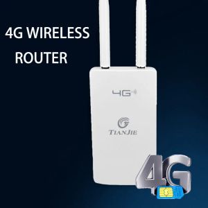Routers 150 Mbps 3G 4G Router WiFi Carte SIM Déverrouillée Cat4 LTE Modem sans fil Double antennes externes Routeurs extérieurs de passerelle pour la caméra IP