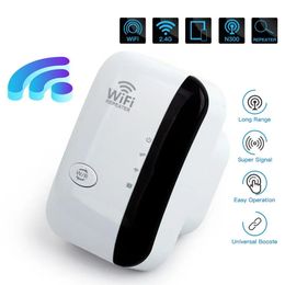 Routeurs 300Mbps WiFi répéteur sans fil expanseur Point d'accès routeur WIFI 802.11NB Signal WiFi Boosters étendre la gamme de répéteur d'amplificateur