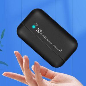 Routeurs 4G LTE Portable Charger Router 10000mAh Mobile Power Bank Pocket WiFi Mini pour Business Office Network for Outdoor Trip Internet