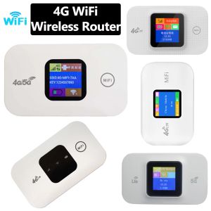Routers 4G LTE WiFi Router 2100mAh Pocket Mifi Outdoor Mobile Hotspot 150 Mbps Modem sans fil SIM SIM SLOT Colorful Affichage Affichage