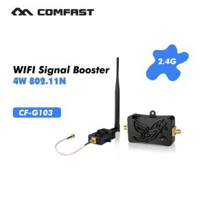 Routeurs 4W 4000MW 802.11b / g / n Routeur d'amplificateur sans fil WiFi 2,4 GHz Booster de signal de signal WLAN avec antenne CFG103