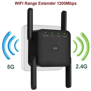 Routeurs 5 Ghz WiFi Extender longue portée sans fil WIFI Booster AC1200 adaptateur 1200Mbps Wi-Fi amplificateur 802.11N Wi Fi répéteur de Signal 221114