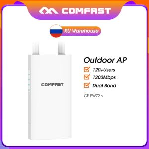 Routers 500 MW Imaloprooor Outdoor Wireless AP 2.4G5.8G 1200 Mbps Gigabit WiFi Ethernet Point Point WiFi Router Router pour couverture WiFi