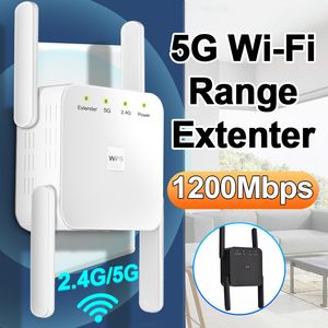 Routeurs 5G 2.4G WiFi Répéteur Wifi Amplificateur Signal Wifi Extender Réseau Wifi Booster 1200Mbps 5 Ghz Longue Portée Sans Fil Répéteur Wi-fi 230718