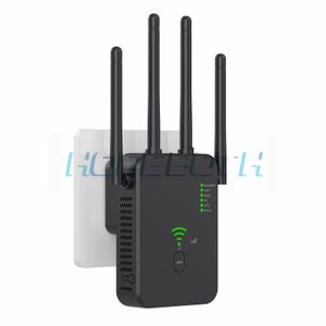 Routeurs Répéteur WiFi sans fil 5Ghz routeur 1200Mbps amplificateur Wifi 2.4G extension longue portée 5G amplificateur de Signal Wi-Fi répéteur noir blanc 230901