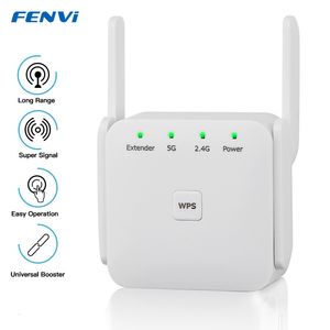 Routeurs 5Ghz Répéteur WiFi sans fil WiFi Range Extender Router 1200Mbps Wi-Fi Amplificateur de signal Internet Répéteur 5G 2.4Ghz Wifi Booster 230718