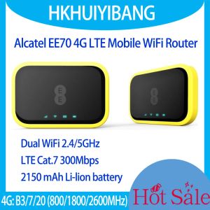 Routers Alcatel EE70 4G LTE Mobile WiFi Router Cat7 300 Mbps Dual Band AC1200 2150mAh 4G Hotspot sans fil avec carte SIM 3G 2G GSM Modem