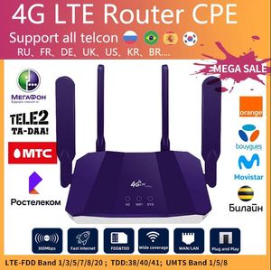 Routers B818 300 Mbps Modem sans fil 3G 4G Router WiFi extérieur LTE WiFi Bridge Externe Antenne IPTV Réseautage WAN / LAN SIM CARD ROUTERS