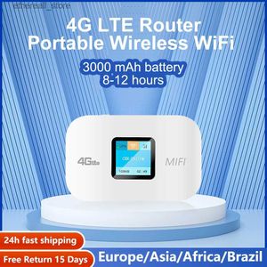 Routers Benton Wifi Router Portable Mini 3G4G Unlocked Lte Mifi Pocket With Sim Card Unlimited Internet For Cottage Mobile Wifi Hotspots Q231114