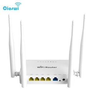 Routeurs Cioswi Wireless WiFi Router pour le modem USB 3G Soutien Openwrt Support Kenetic Omni II 300Mbps 802.11b / g / n 4 * LAN USB2.0 MT7620N Chipset